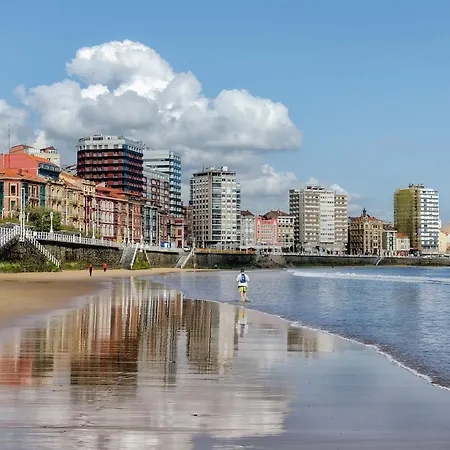 Apartment Jasjose Playa - Frente A San Lorenzo, 2 Hab, 6 Pax, Wifi - Vut-2047-as Gijon